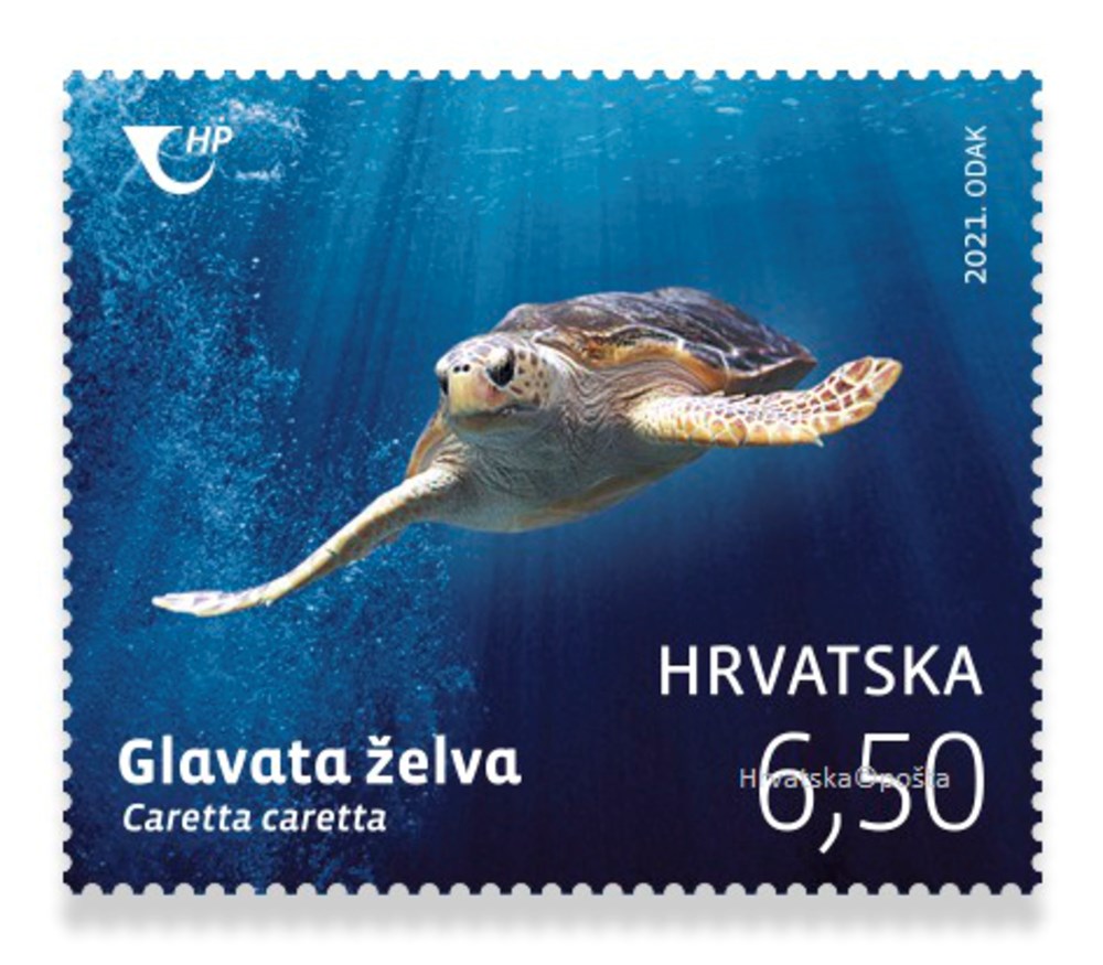 Glavata želva - Hrvatska pošta